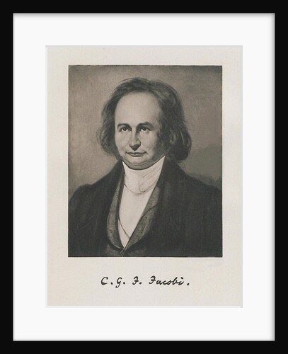 Portrait of the mathematician Carl Gustav Jacob Jacobi, 1843 by Anonymous