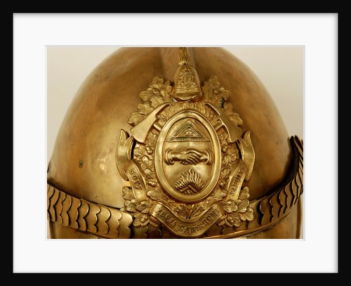 Firefighters helmet with emblem of the Russian Imperial Firefighters Society, End of 19th-Early 20t by Anonymous