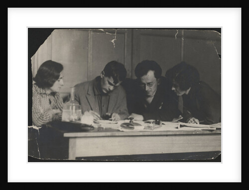 Varlam Shalamov and Arkady Shumsky at the editorial office Za udarnichestvo, 1932 by Anonymous