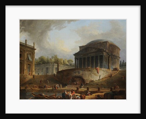 The Porto di Ripetta in Rome, 1766 by Anonymous
