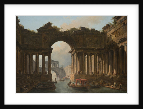 Architectural Caprice with a Canal, 1783 by Anonymous
