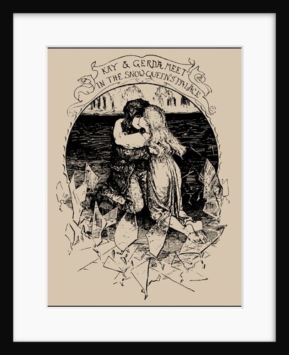 Kay and Gerda. The Snow Queen. Illustration from The Pink Fairy Book by Andrew Lang, 1897 by Anonymous