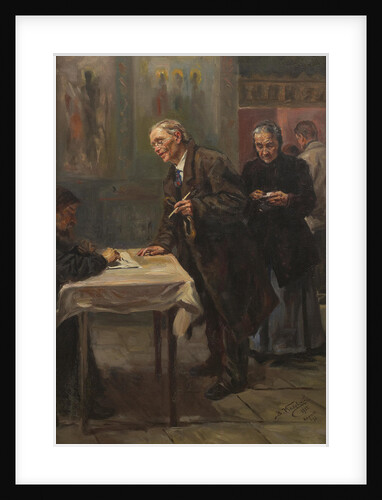 Registration before confession, 1915 by Anonymous
