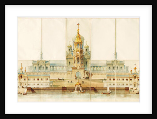 Architectural study for a Russian monastery by Anonymous