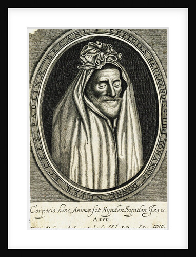Portrait of the poet John Donne, frontispiece to Deaths duell, 1633 by Anonymous