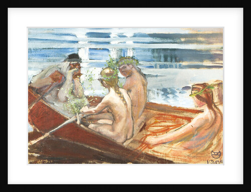 Väinämöinens Boat-ride (Väinämöisen venematka), 1905 by Anonymous