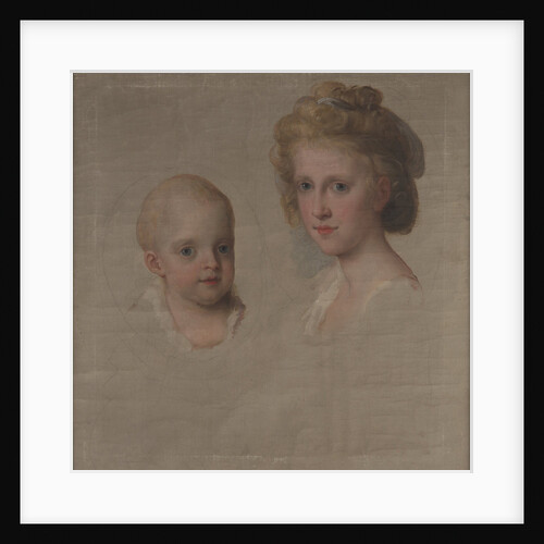 Luisa Maria and Maria Amalia of Naples and Sicily, future French queen, 1782 by Anonymous
