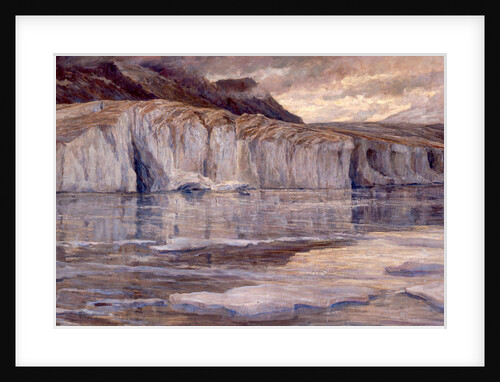 The icy water of Lake Märjelen, c. 1908 by Anonymous