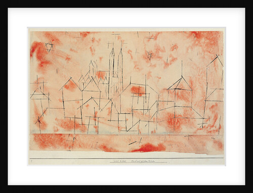 City with gothic cathedral (Stadt mit gotischem Muenster), 1925 by Anonymous