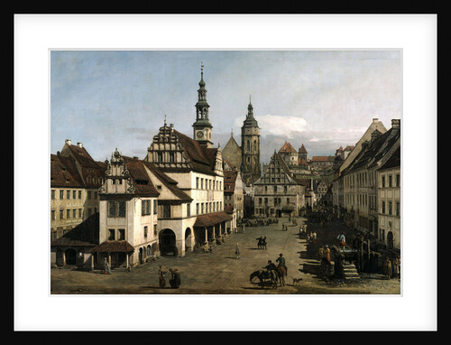 The Market place in Pirna, 1753-1754 by Anonymous
