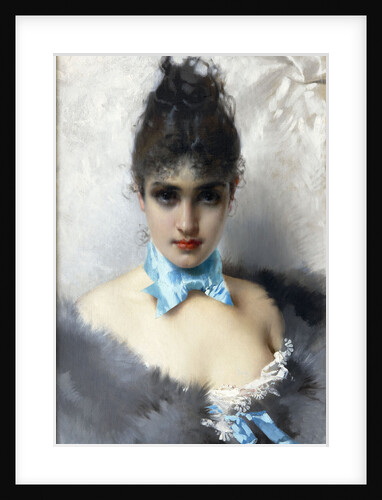 Portrait of an elegant Lady, 1887 by Anonymous