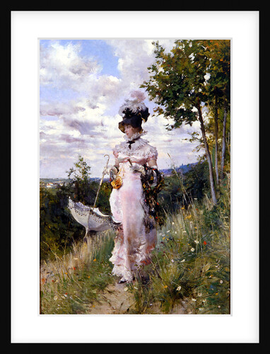 The summer stroll, 1873 by Anonymous