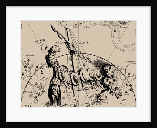 The constellation Argo Navis, 1690 by Anonymous