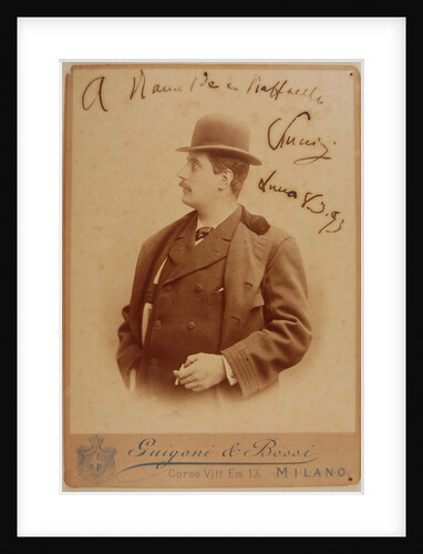 Portrait of the Composer Giacomo Puccini, 1893 by Anonymous
