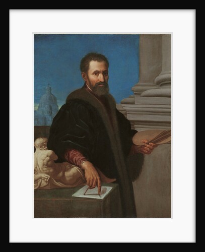 Portrait of Michelangelo Buonarroti, Early 17th cen by Anonymous