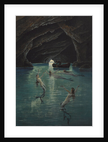 Fisherman and Mermaids in the blue Grotto on Capri by Anonymous