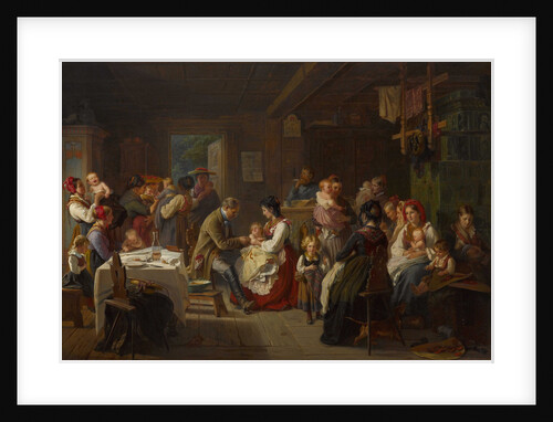 A vaccination against smallpox in the countryside, 1868 by Anonymous