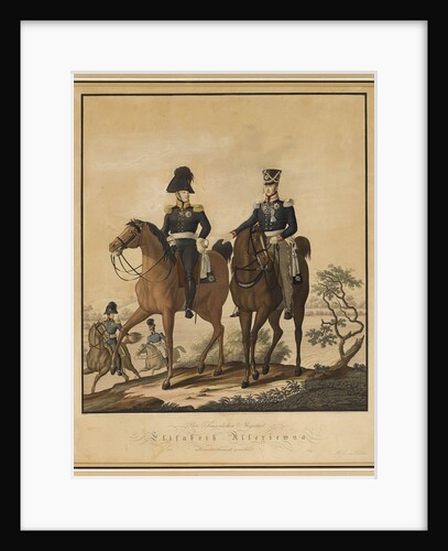 Alexander I of Russia and Frederick William III of Prussia on horseback by Anonymous