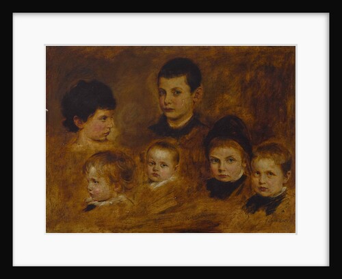 Six children of the Crown Prince Ludwig of Bavaria, 1878 by Anonymous