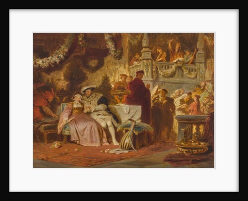 First meeting of Henry VIII and Anne Boleyn in the House of Cardinal Wolsey by Anonymous