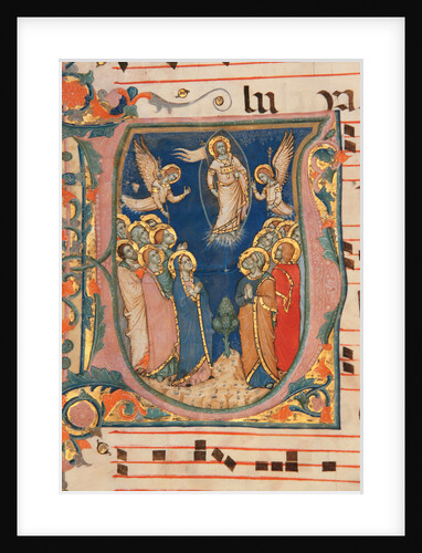 Sheet from a Carthusian gradual, ca 1368 by Anonymous