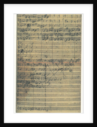 Autograph manuscript of the Cantata O Ewigkeit, du Donnerwort (O eternity, you word of thunder), 172 by Anonymous