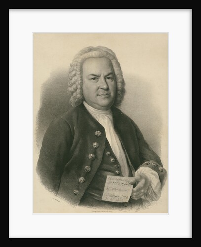 Portrait of Johann Sebastian Bach, 1840 by Anonymous