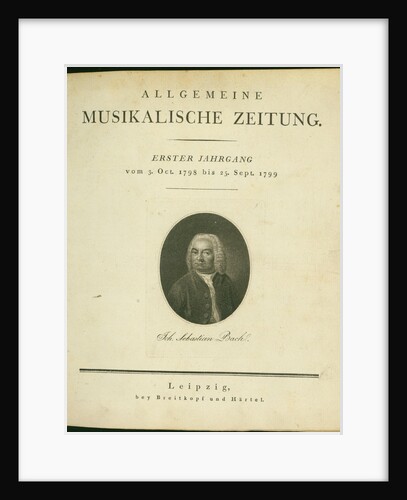 Title page of the first volume of the Allgemeine musikalische Zeitung (General music newspaper), 1 by Anonymous