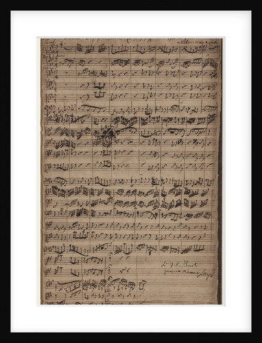 Autograph manuscript of the Cantata Es ist das Heil uns kommen her (BWV 9), 1731 by Anonymous