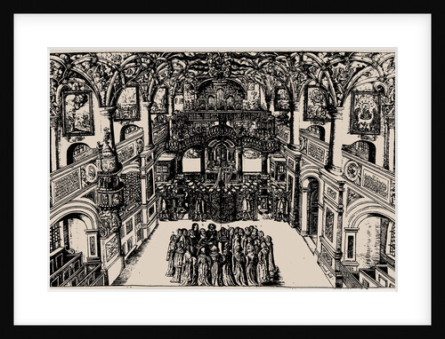 Court Choir of Dresden. From: Geistreiches Gesangbuch by Christoph Bernhard, 1676 by Anonymous