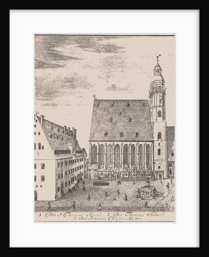 St. Thomas Church and St. Thomas School in Leipzig, 1723 by Anonymous