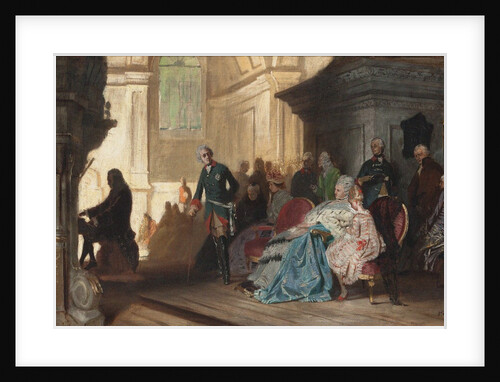 Johann Sebastian Bach playing for Frederick the Great of Prussia, c. 1870 by Anonymous