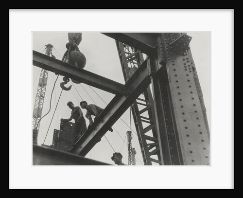 Workers at the Construction of Empire State Building, 1932 by Anonymous