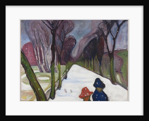 Fresh Snow in the Avenue, 1906 by Anonymous