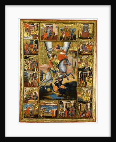 Saint George with scenes from his life, 1806 by Anonymous