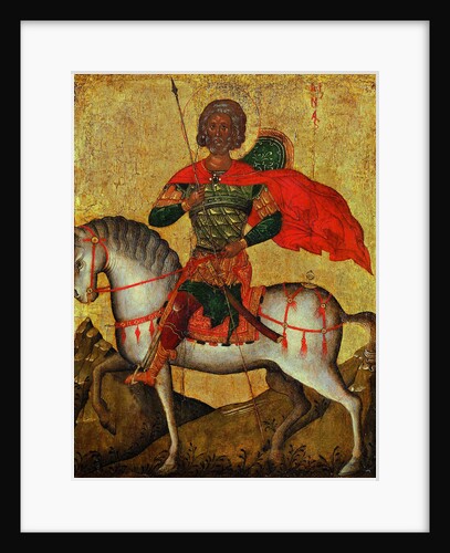 Saint Menas on horseback, Mid of the 15th cen by Anonymous