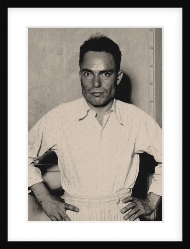 Assassin Giuseppe Zangara in a Miami jail, 1933 by Anonymous
