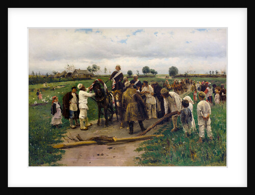 Paying a ransom for the bride, 1888 by Anonymous