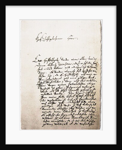 Letter to his friend, Georg Erdmann from 28.10.1730, 1730 by Anonymous