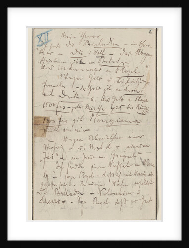 Letter to Julian Fontana, January 22, 1839, 1839 by Anonymous