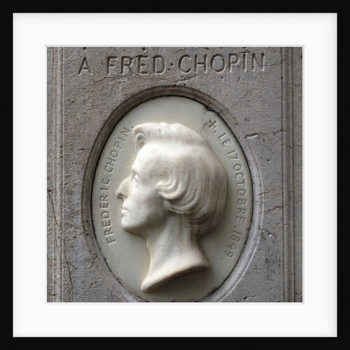 Portrait relief of Frédéric Chopin in the Père-Lachaise Cemetery, 1849 by Anonymous