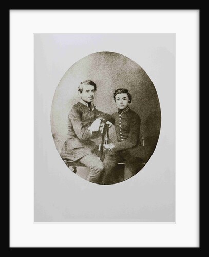 Pyotr Ilyich Tchaikovsky (left) and Vladimir Gerard. 29 May 1859, Petersburg, 1859 by Anonymous