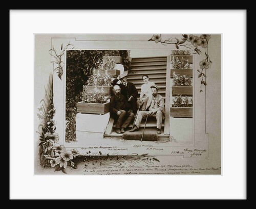 Pyotr Ilyich Tchaikovsky visiting Nikolay and Medea Figner, 1890 by Anonymous