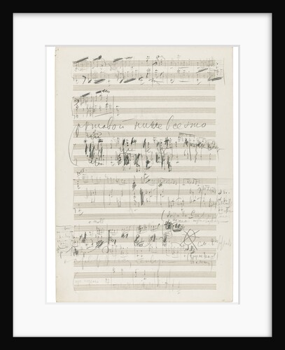 Autograph manuscript of the Orchestral Suite No. 2 in C major, Op. 53, 1883 by Anonymous