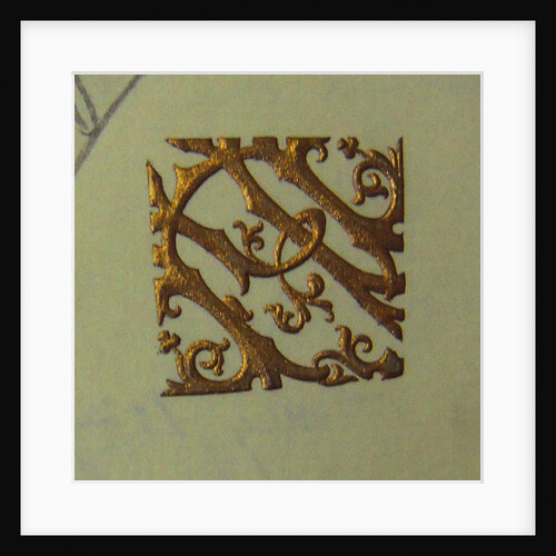 Letter Monogram of Pyotr Tchaikovsky (29 April 1887. Letter to Vladimir Stasov), 1887 by Anonymous
