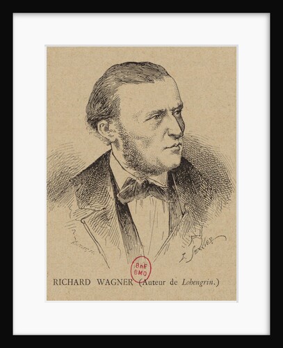 Portrait of the Composer Richard Wagner, 1891 by Anonymous