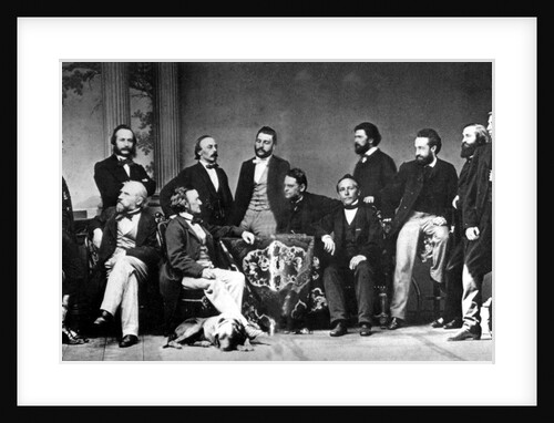 Richard Wagner in the circle of friends and admirers before the premiere of Tristan in Munich, 186 by Anonymous
