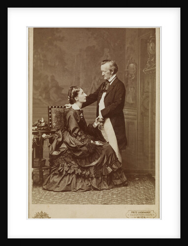 Richard and Cosima Wagner, 9 May 1872, Vienna, 1872 by Anonymous