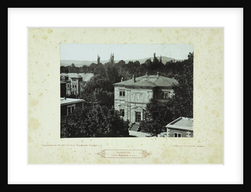Wahnfried (Richard Wagners villa in Bayreuth), 1880s by Anonymous