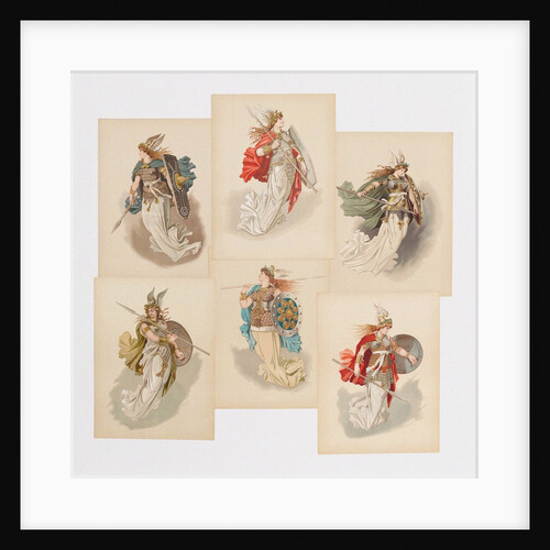 Costume designs for opera Der Ring des Nibelungen by Richard Wagner, 1889 by Anonymous